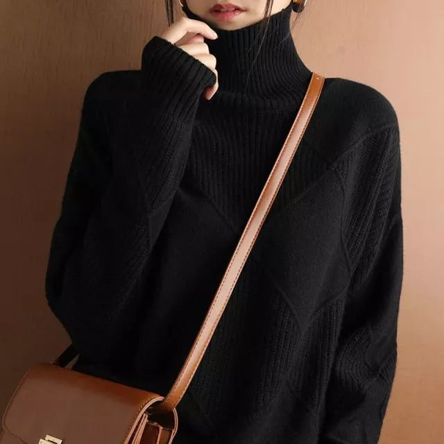 Raphaela Cashmere Turtleneck Sweater