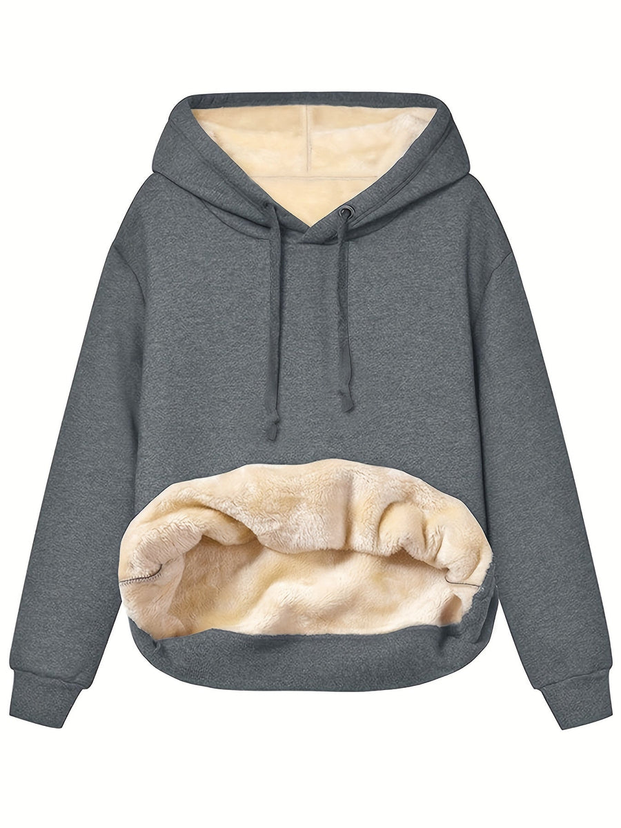 Mia Sherpa Lined Fleece Hoodie