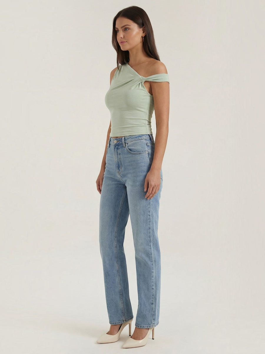 Celia One Shoulder Twist Top