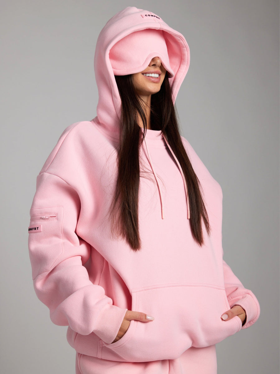 Wiebke Airplane Mode Travel Hoodie with Eye Mask