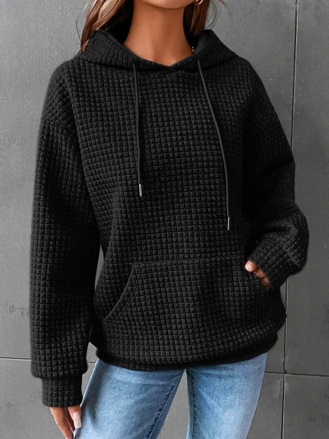 Kyra Waffle Knit Oversized Hoodie