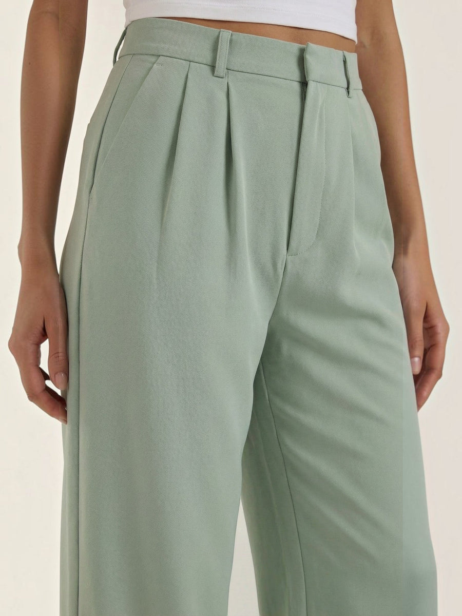 Emma Pleated High Waisted Wide Leg Pants