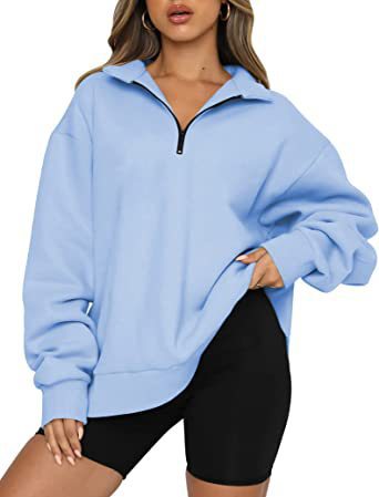 Tatum Half Zip Collared Sweatshirt