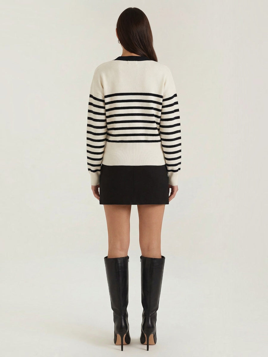 Christine Single Button Deep V Cardigan