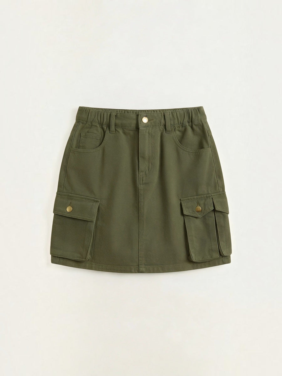 Ivy Cotton Cargo Mini Skirt