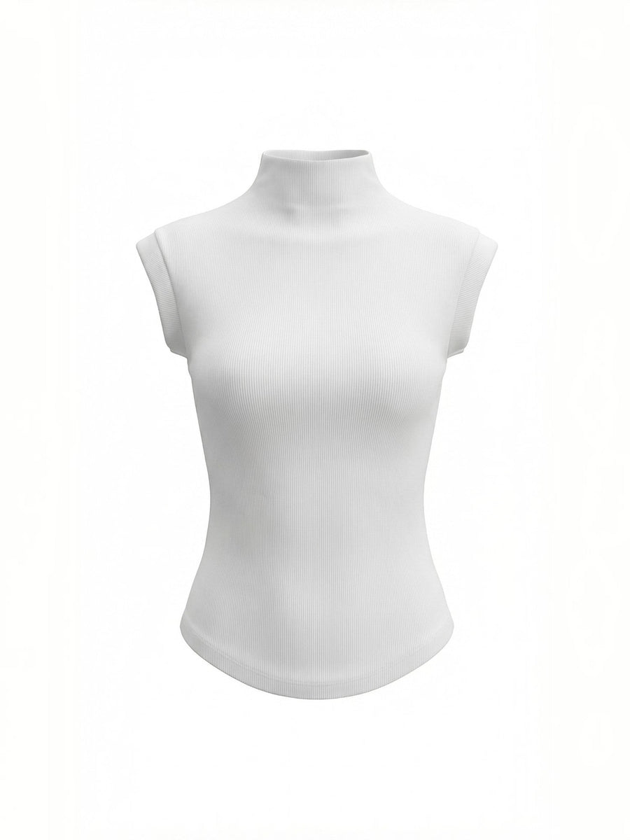 Cassandra Ribbed Turtleneck Top