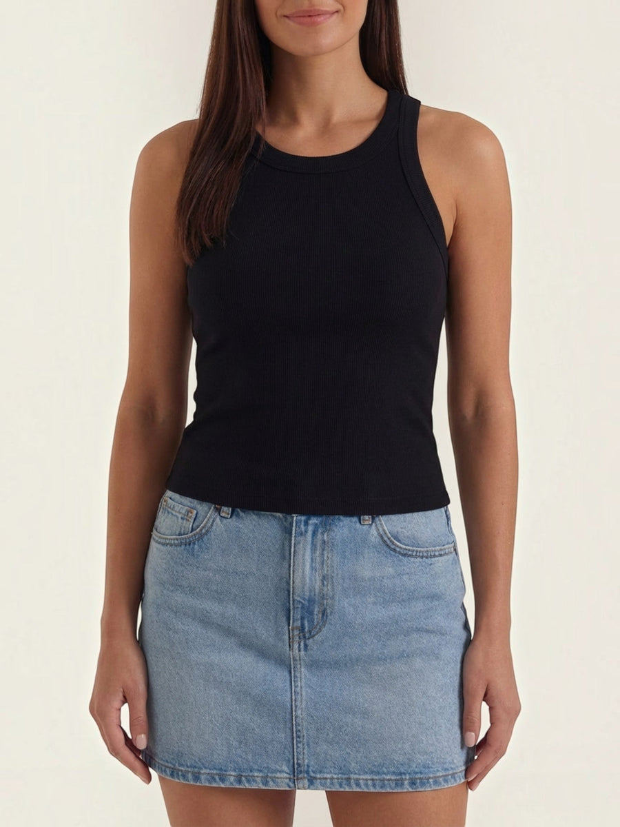 Evangeline Ribbed Racerback Tank Top