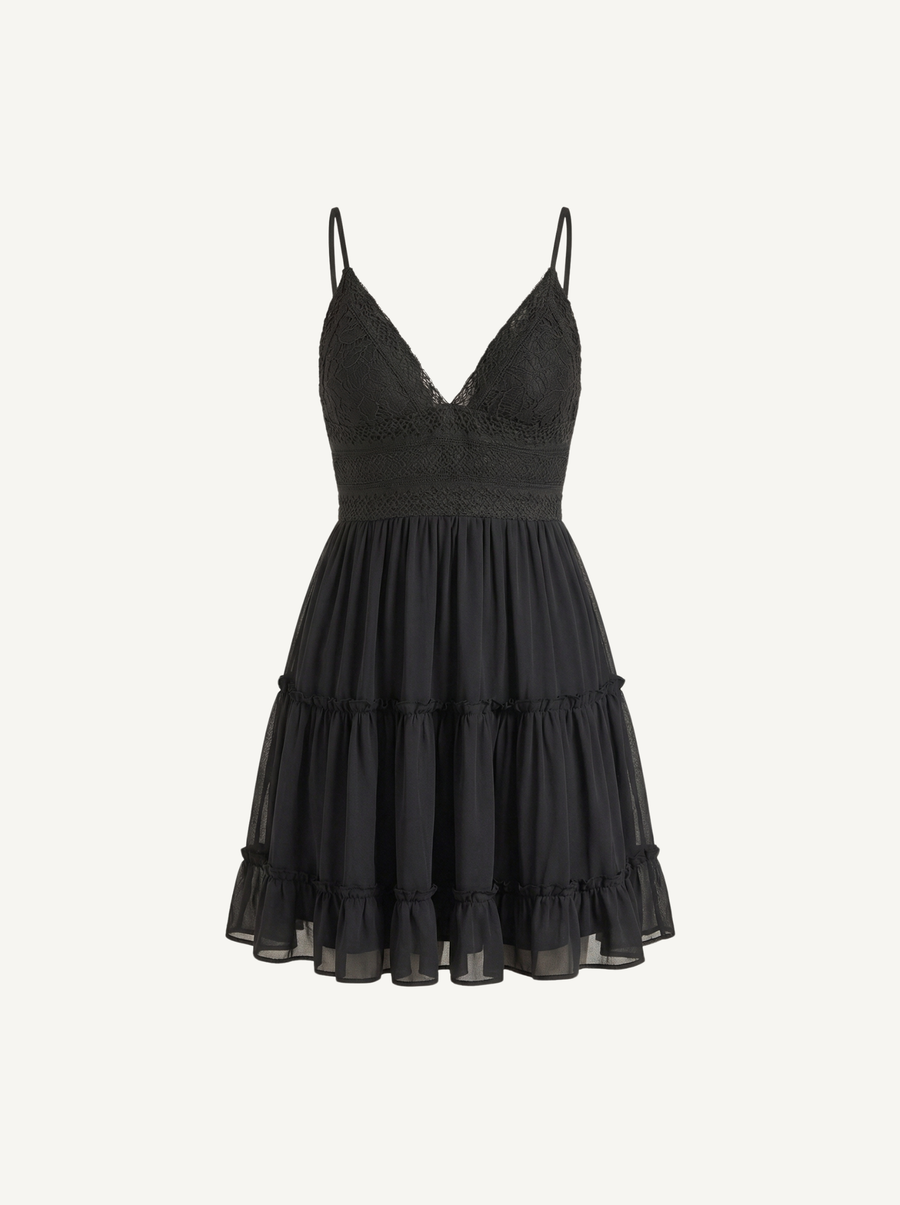 Christy Lace Bodice Tiered Mini Sundress