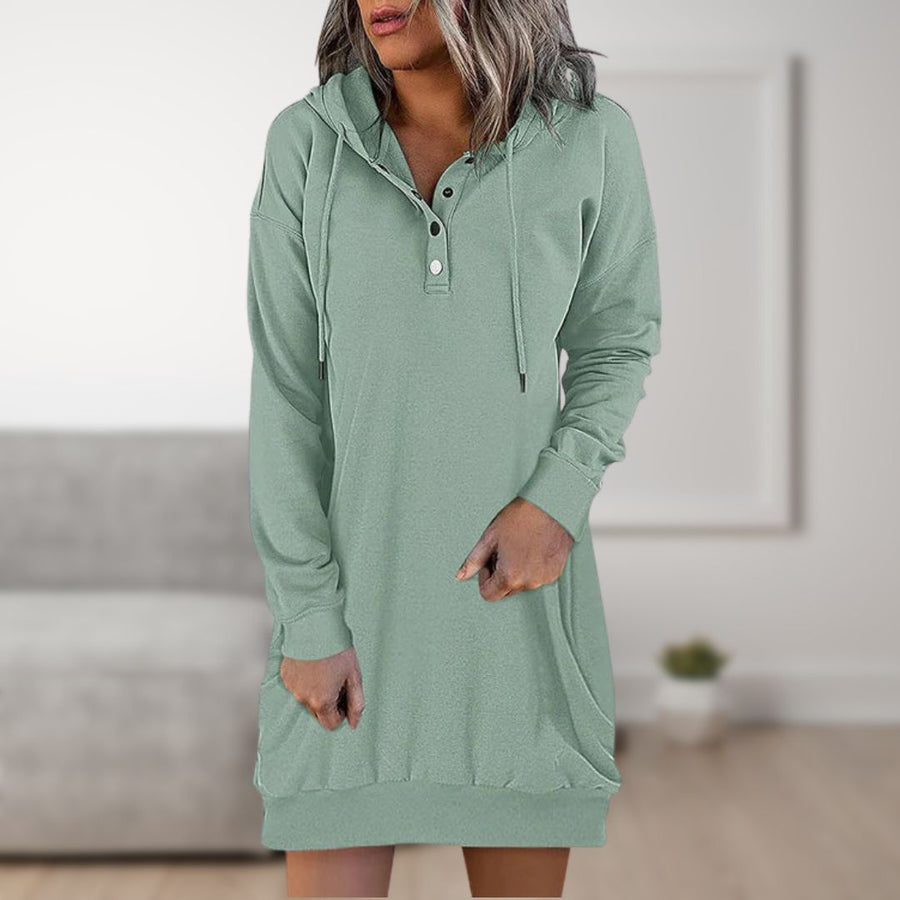 Else Hooded Sweatshirt Dress