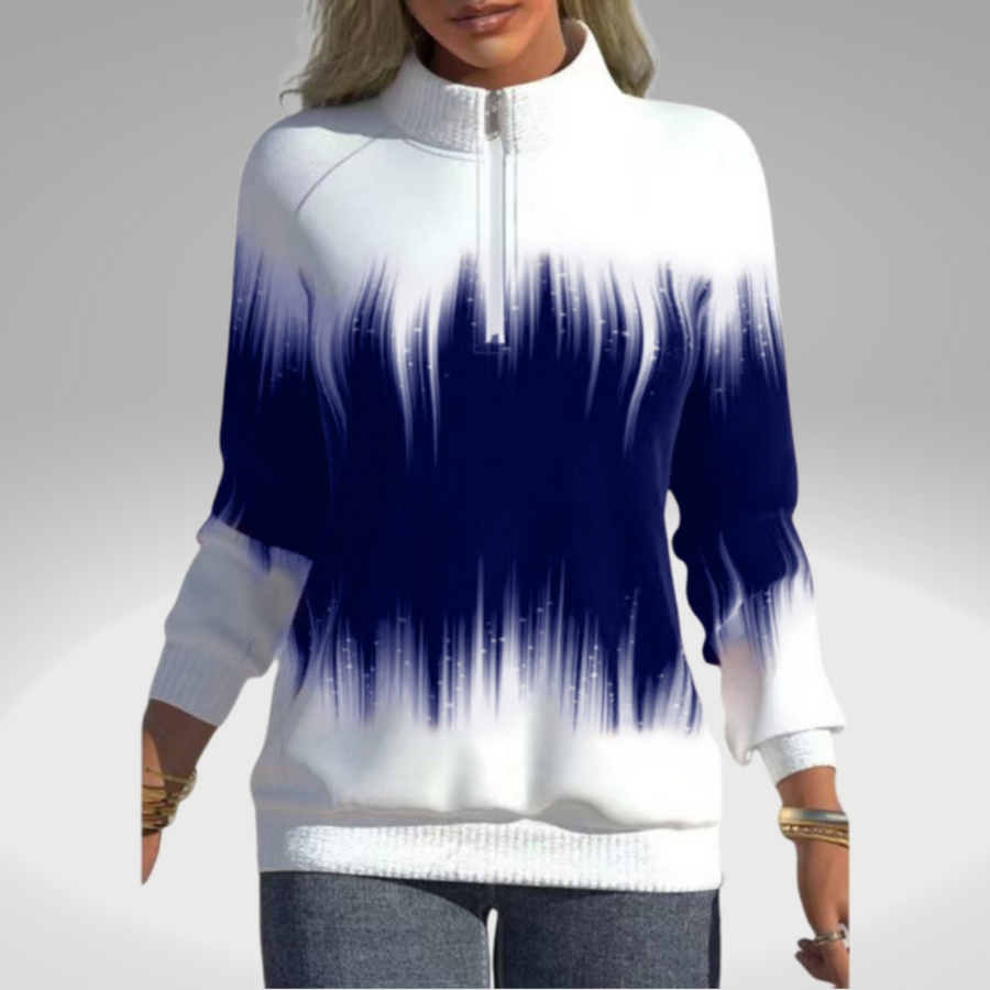Elinor Ombre Zip Front Sweatshirt