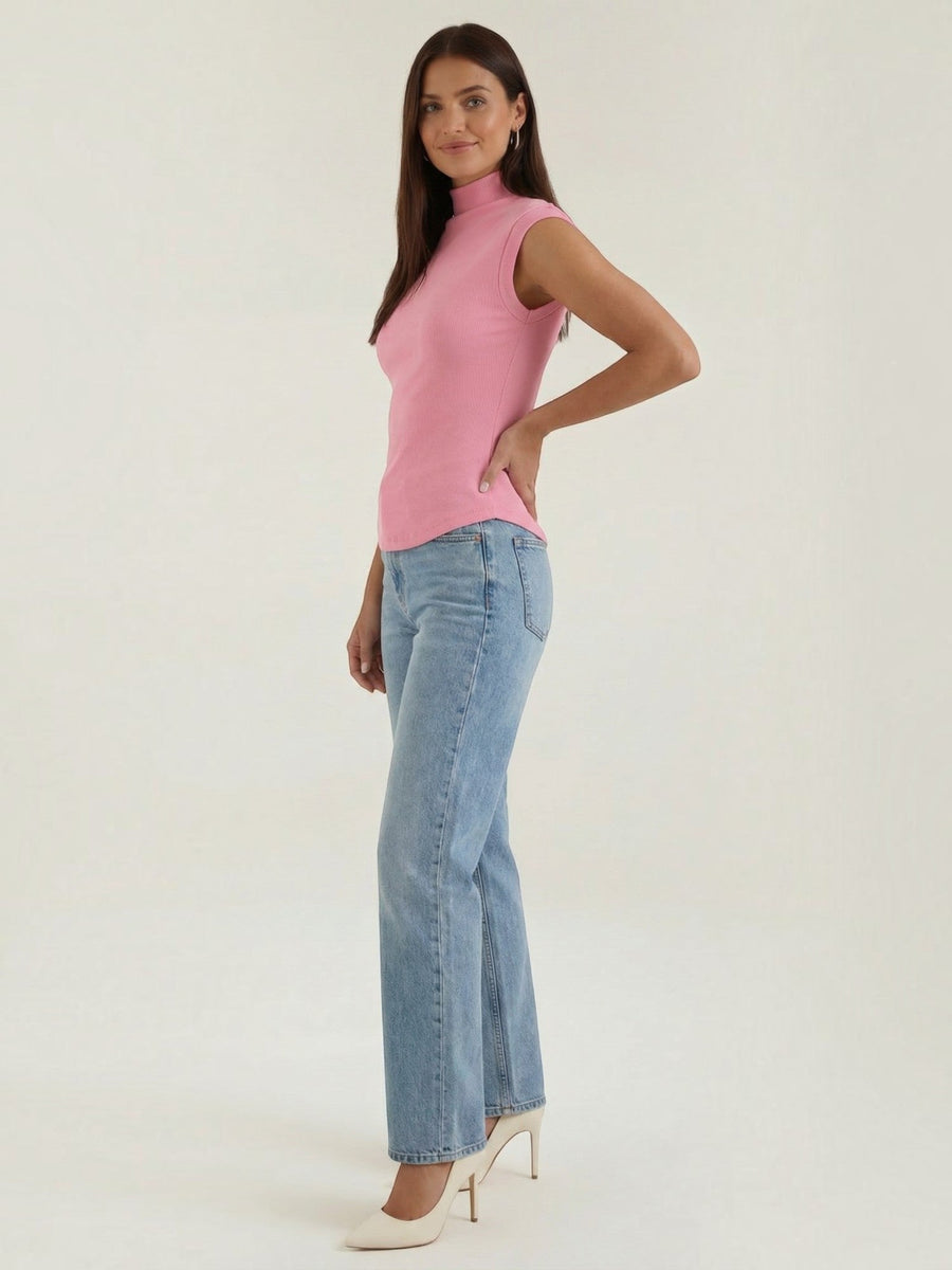 Cassandra Ribbed Turtleneck Top