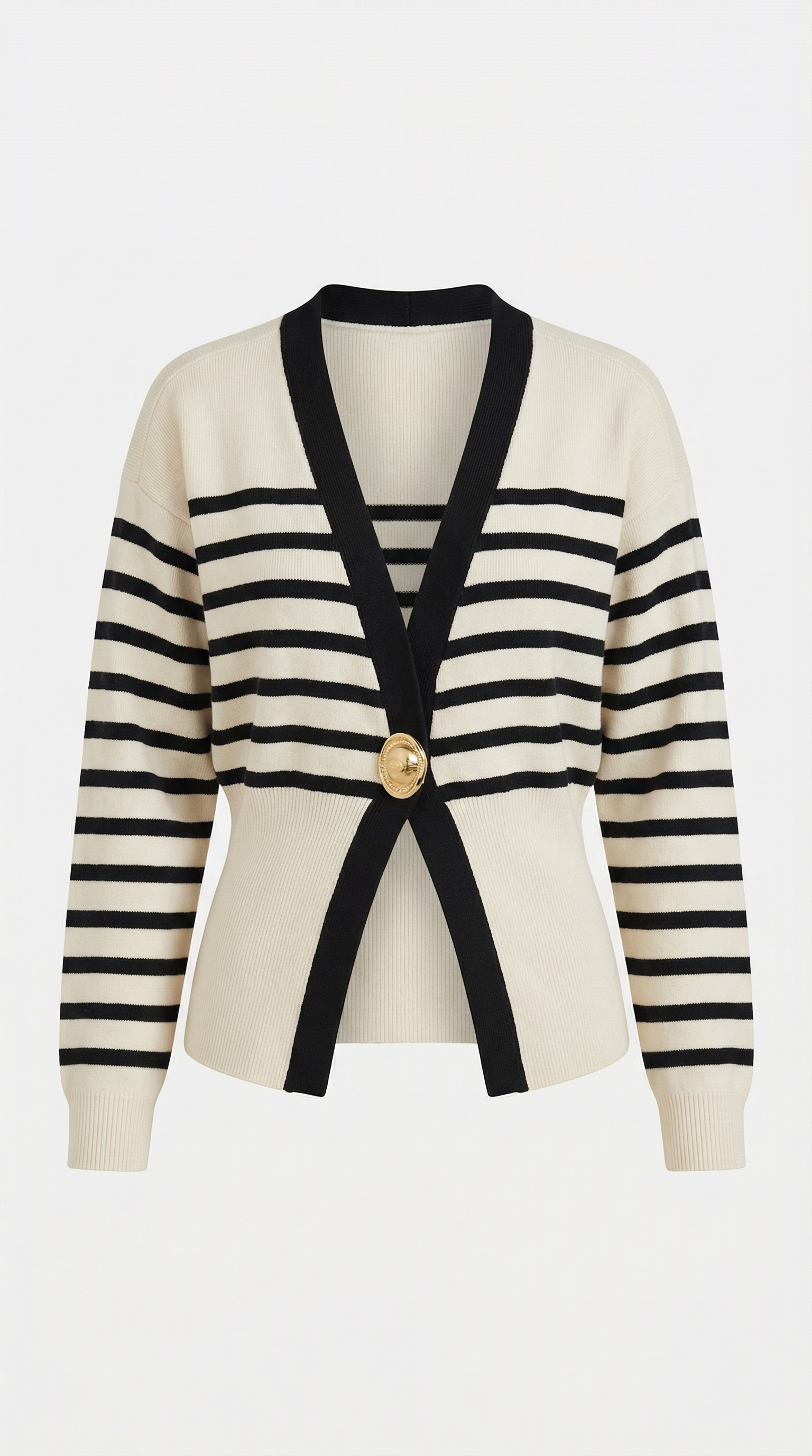 Christine Chic Deep-V Statement Cardigan