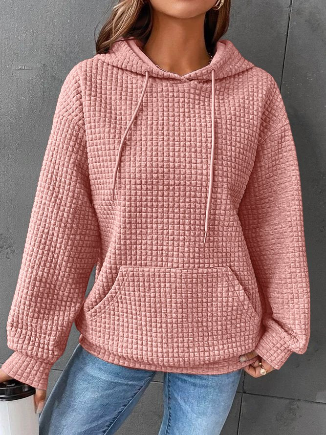Kyra Waffle Knit Oversized Hoodie