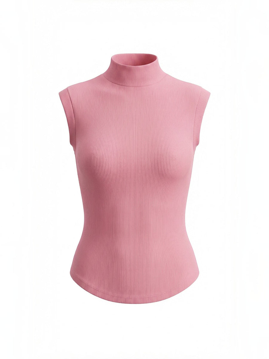 Cassandra Ribbed Turtleneck Top