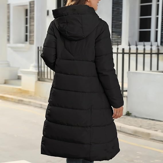 Gioia Long Hooded Water Resistant Coat