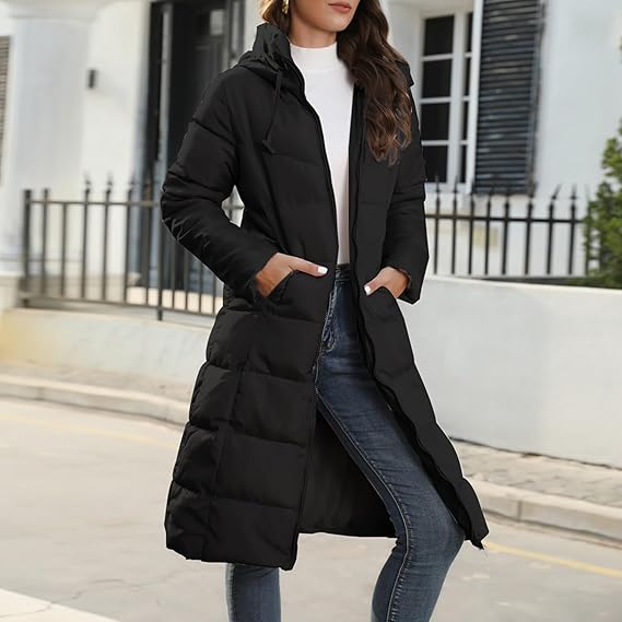 Gioia Long Hooded Water Resistant Coat