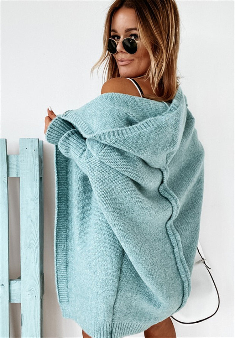 Tereza Oversized Balloon Sleeve Open Cardigan
