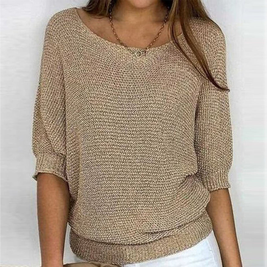 Mabel Oversized Three Quarter Sleeve Sweater