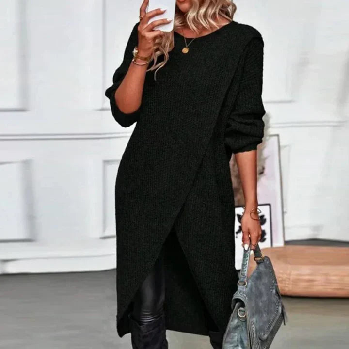 Bronwen Oversized Crew Neck Sweater Dress