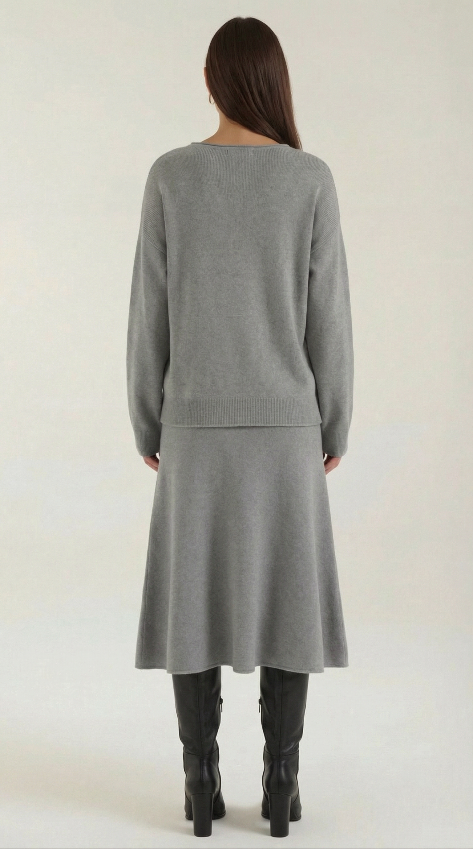 Amy Knitted Top and Skirt Set