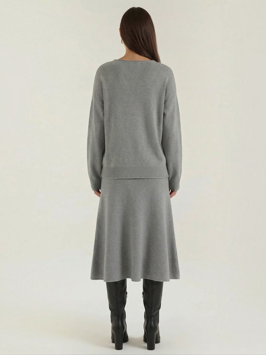 Amy Knit Sweater and Midi Skirt Set