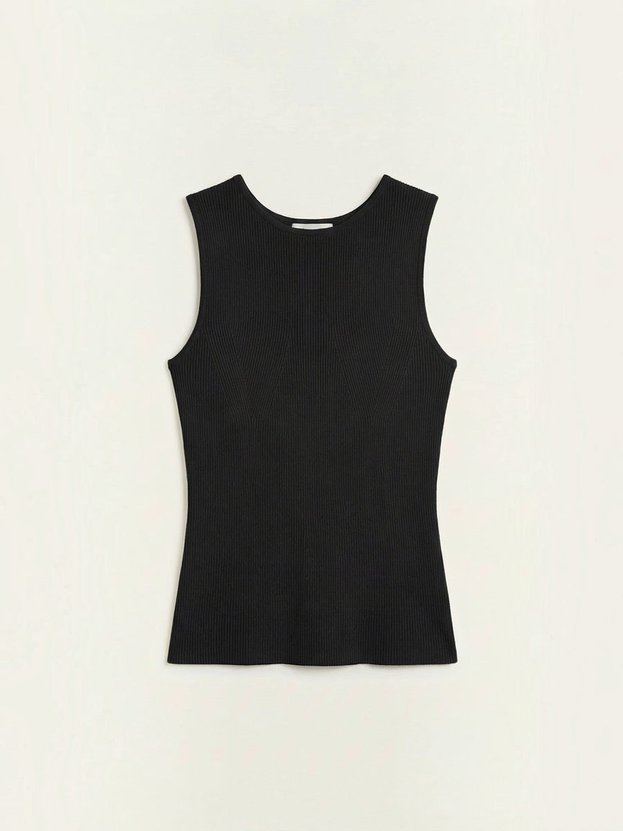 Rain Ribbed Wide Strap Tank Top