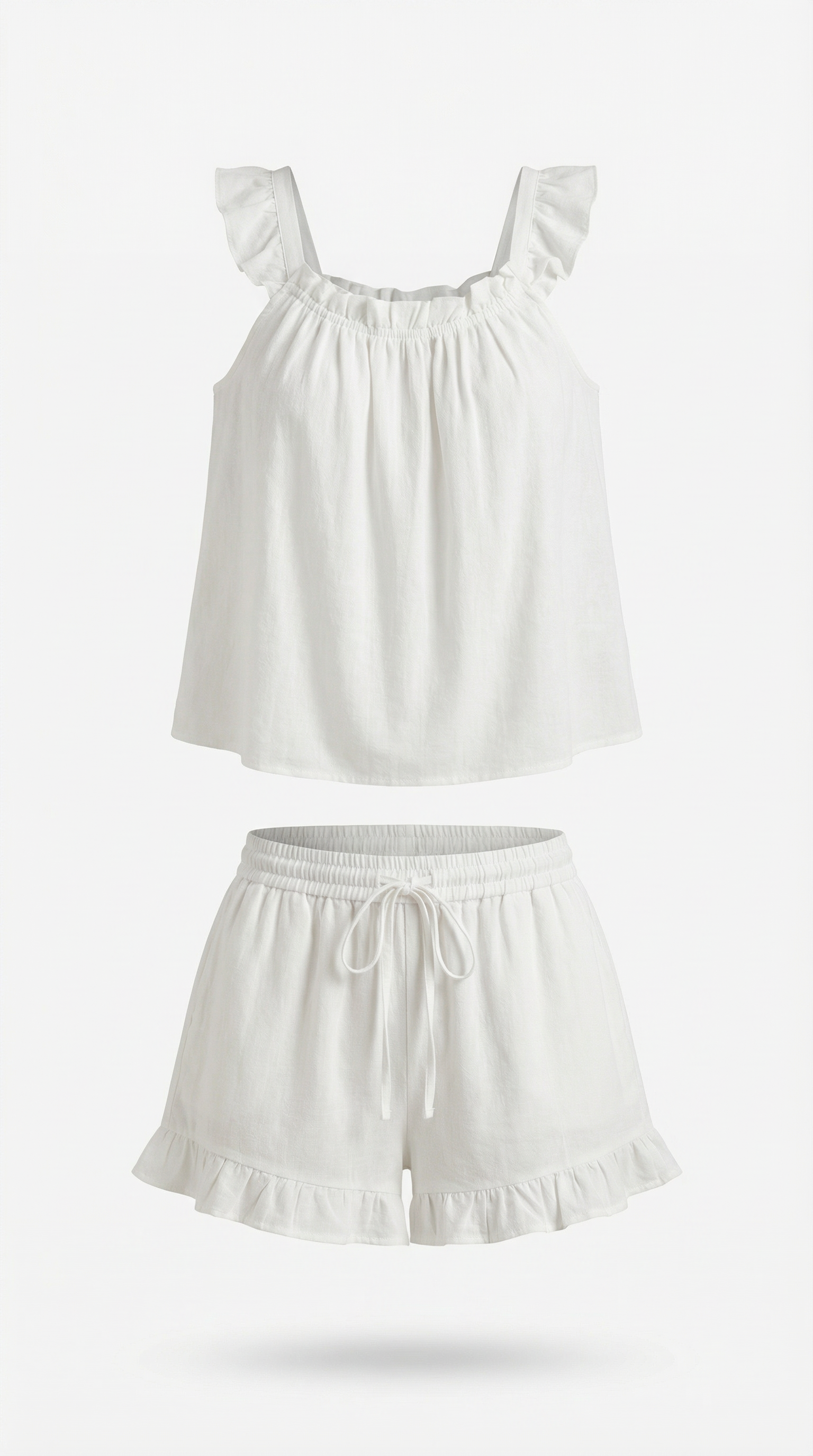 Helen Ruffled Cotton Set