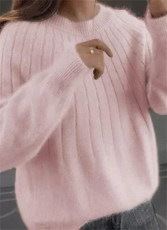 Ombeline Fluffy Knit Sweater