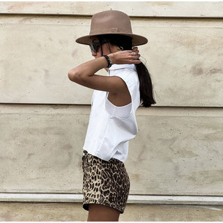 Luzia - Leopard Print Shorts - Comfortable Chic