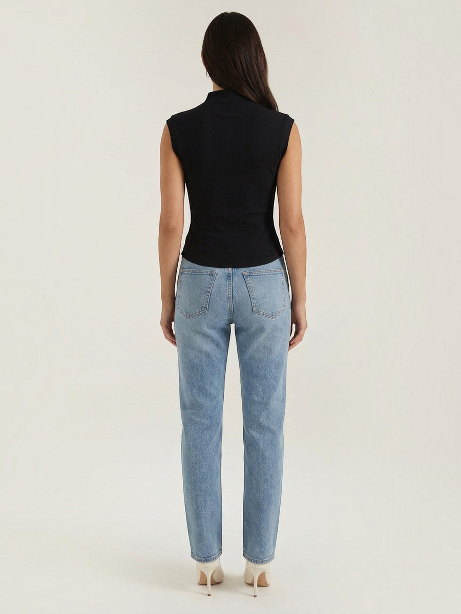 Cassandra Ribbed Turtleneck Top