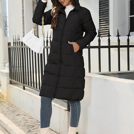 Gioia Long Hooded Water Resistant Coat