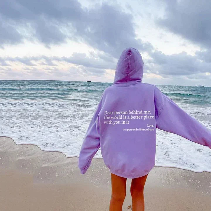 Clarissa Oversized Back Print Hoodie