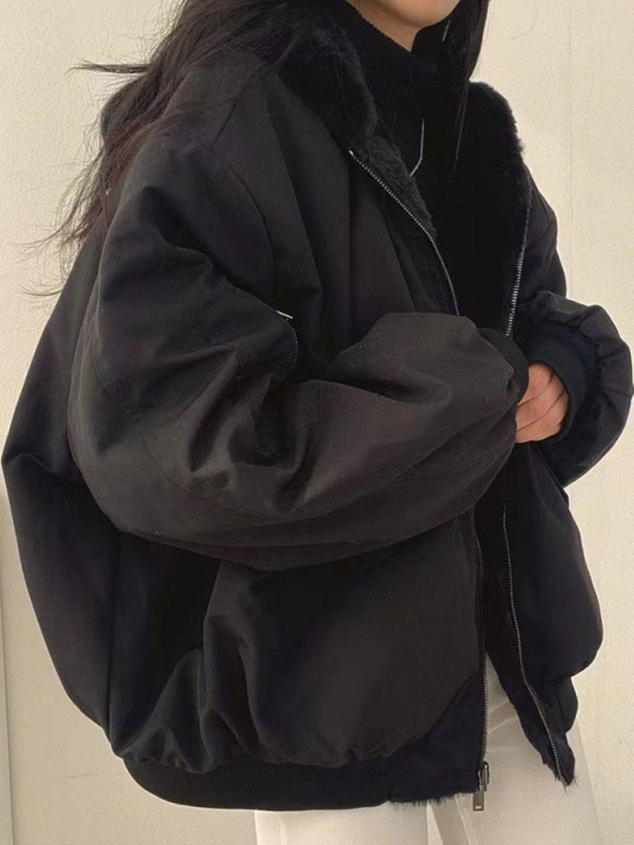 Linn Reversible Teddy Fleece Hooded Jacket