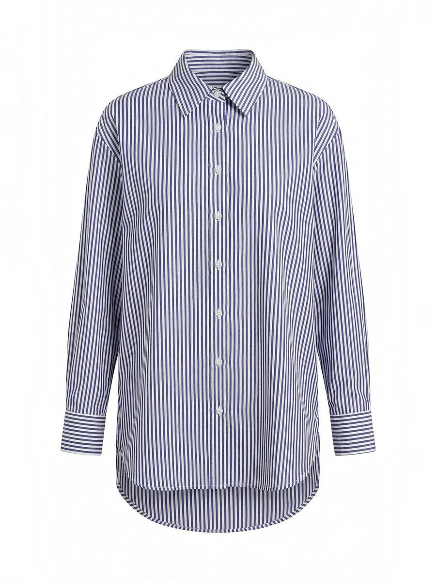 Juliana Striped Long Sleeve Blouse