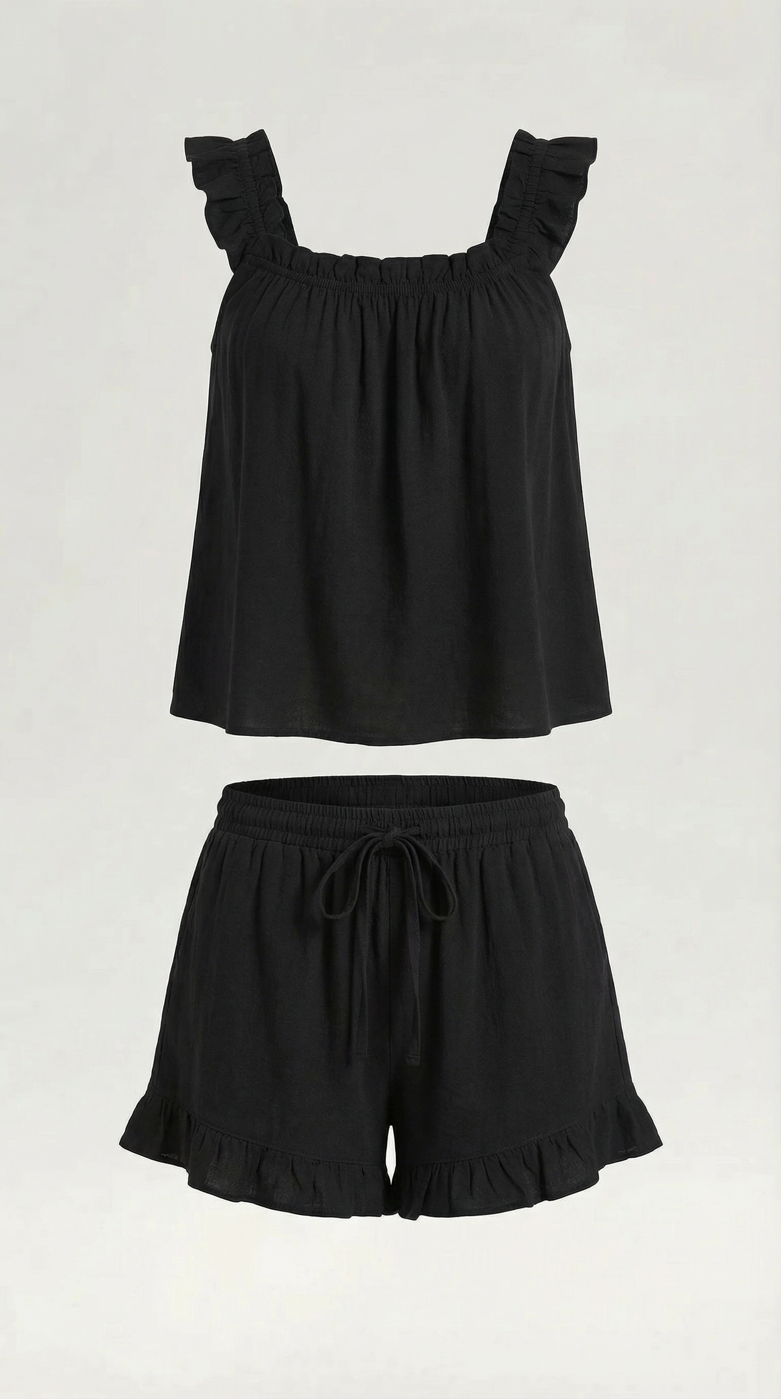 Helen Ruffled Cotton Set