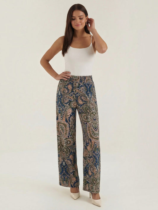 Pam Paisley Wide Leg Pants