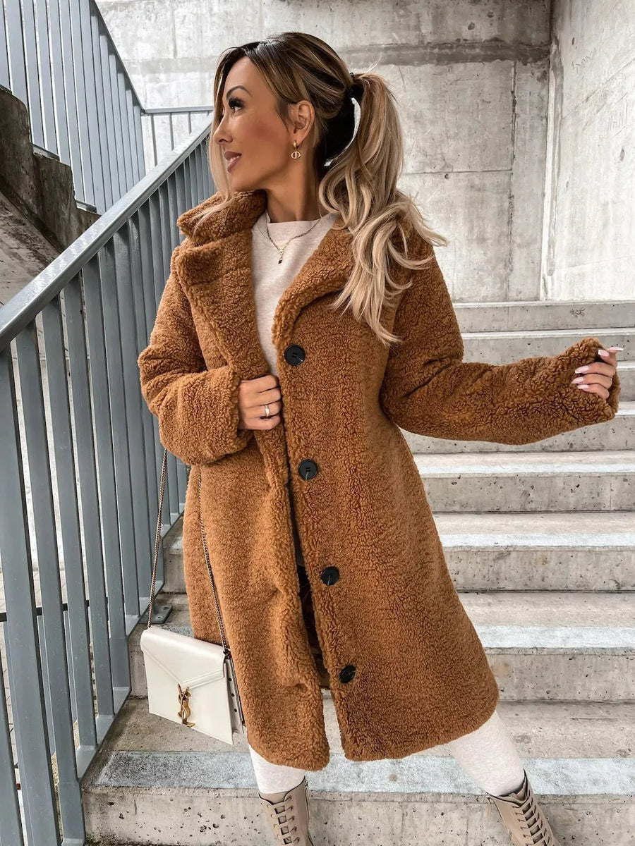 Maria Long Sherpa Trench Coat
