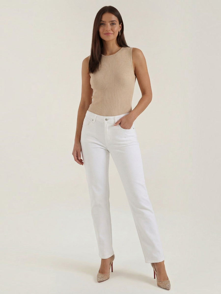 Rain Ribbed Wide Strap Tank Top