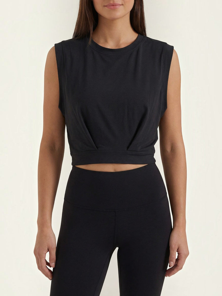 Faye Cotton Blend Crop Tank Top