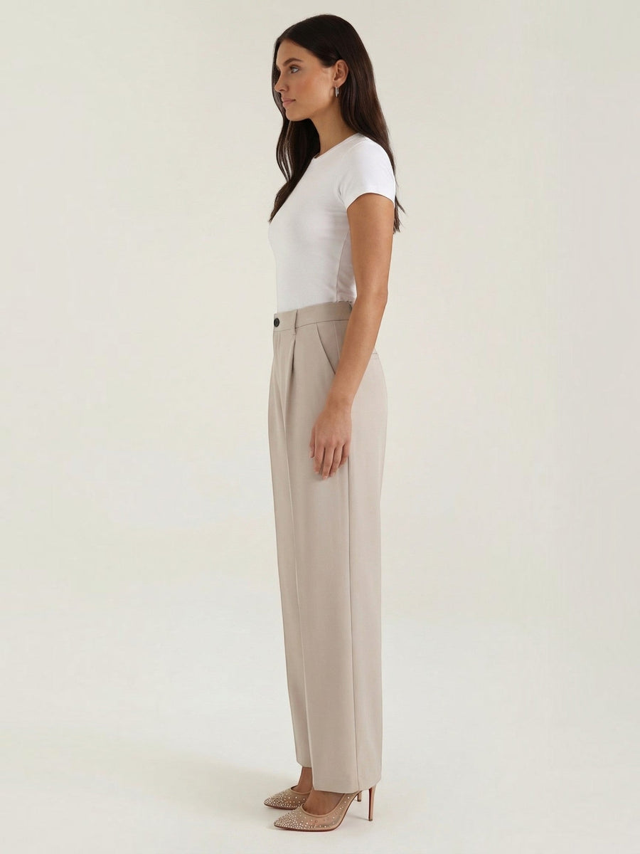 Emma Pleated High Waisted Wide Leg Pants