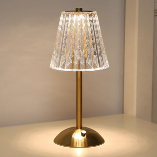 Pharos - Golden crystal table lamp