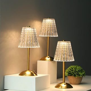 Pharos - Golden crystal table lamp