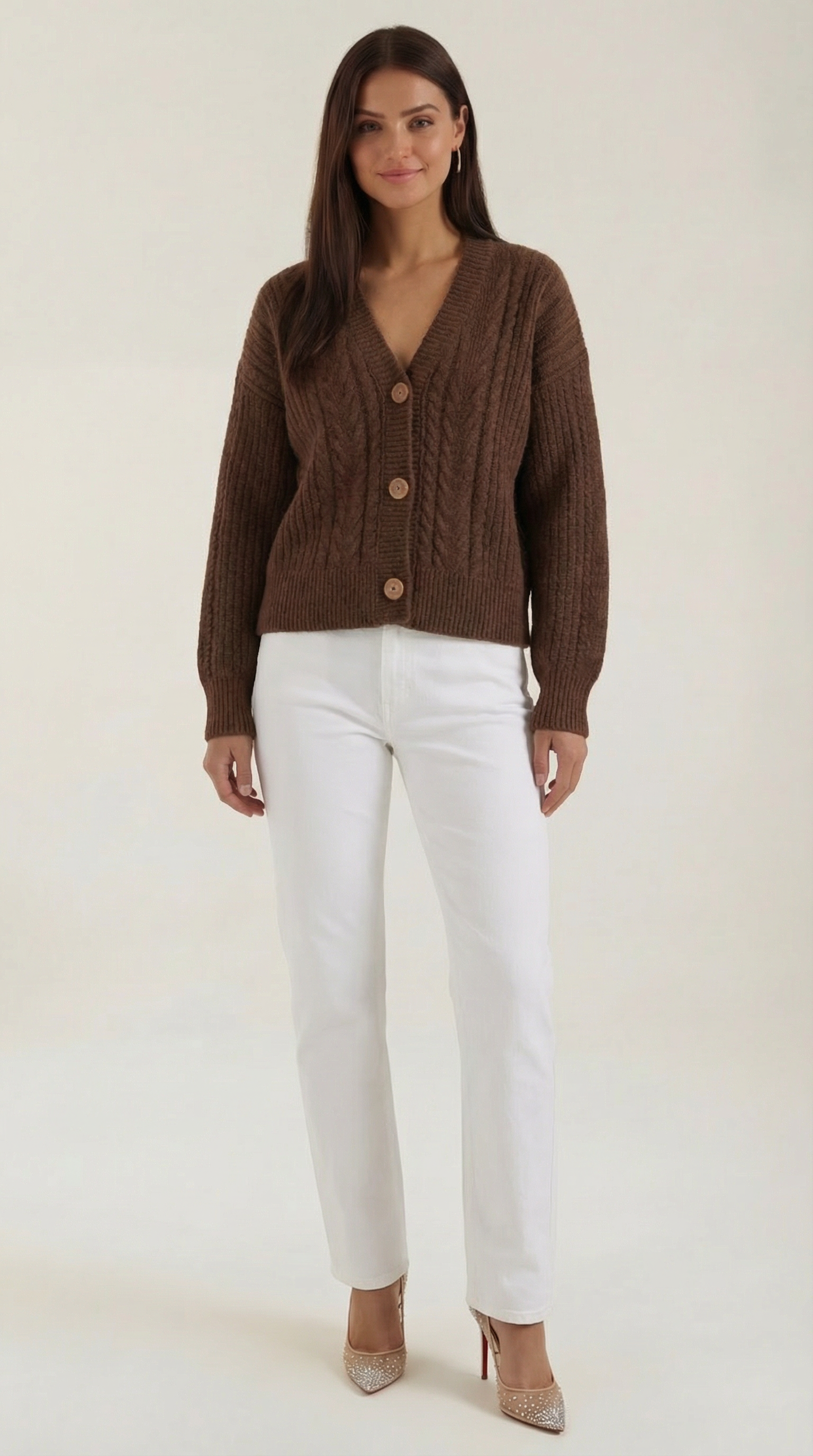 Janet Oversized Cable Knit Sweater