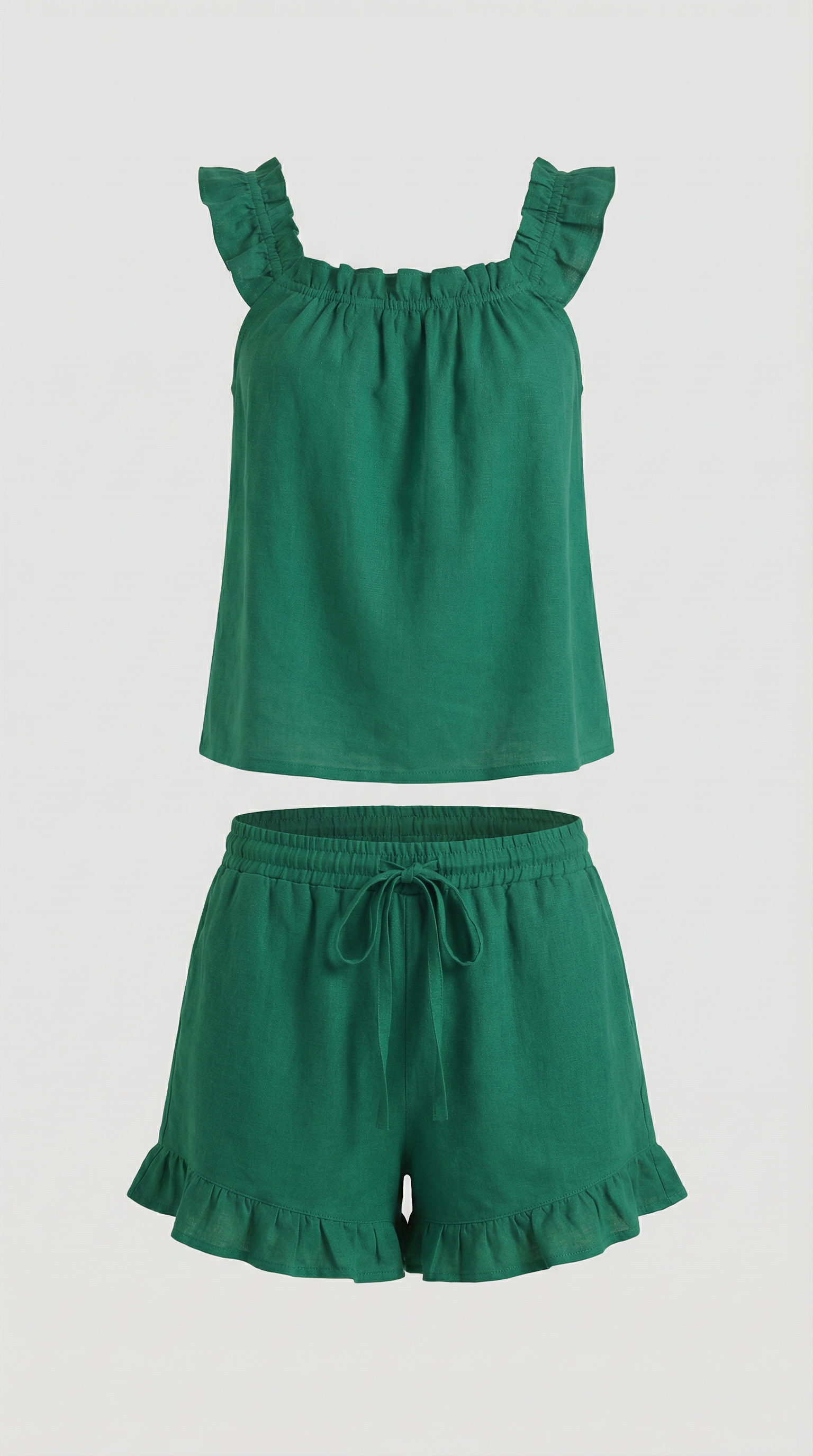 Helen Ruffled Cotton Set