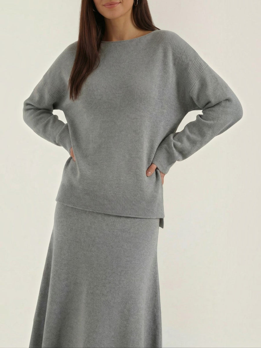 Amy Knit Sweater and Midi Skirt Set