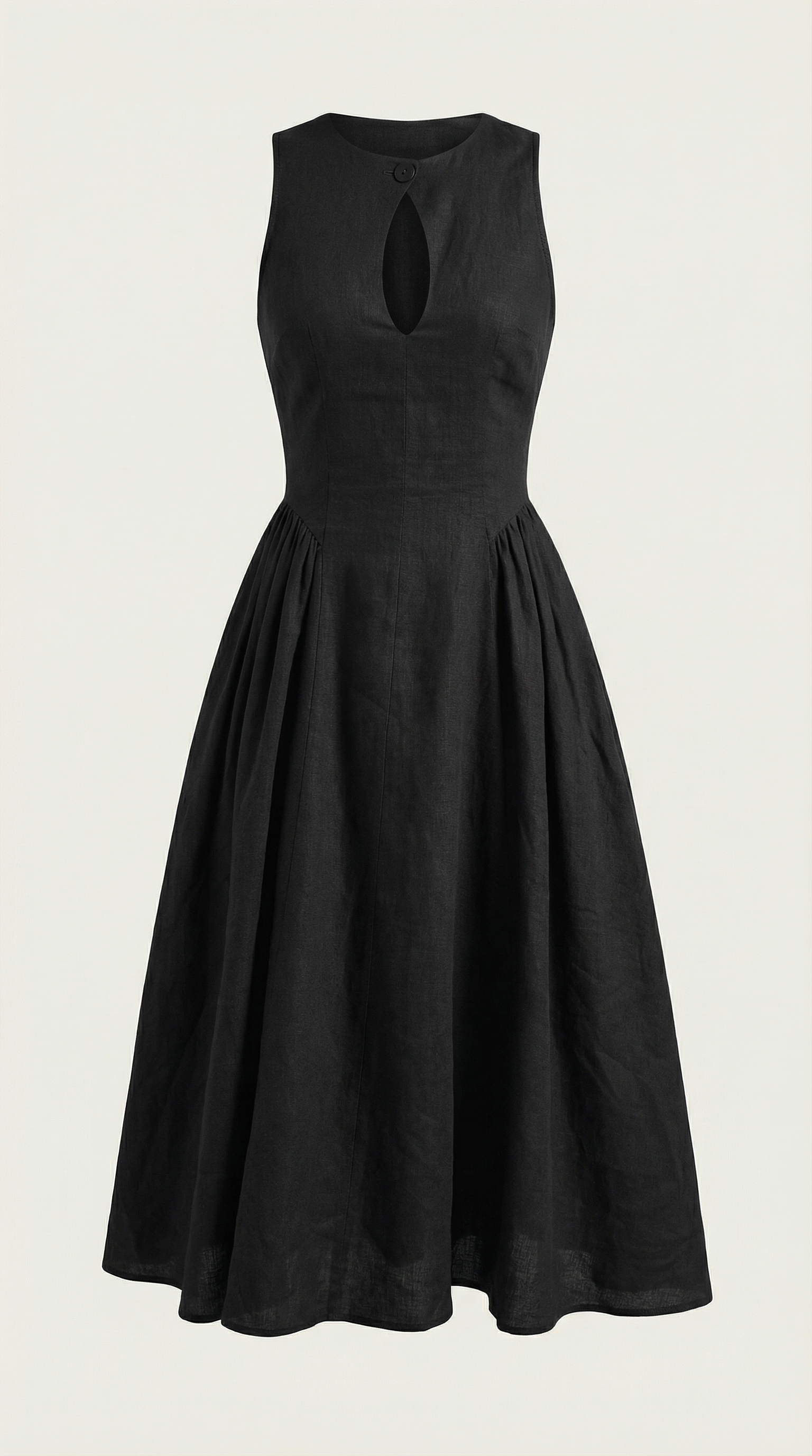 Nancy Linen Cutout Dress