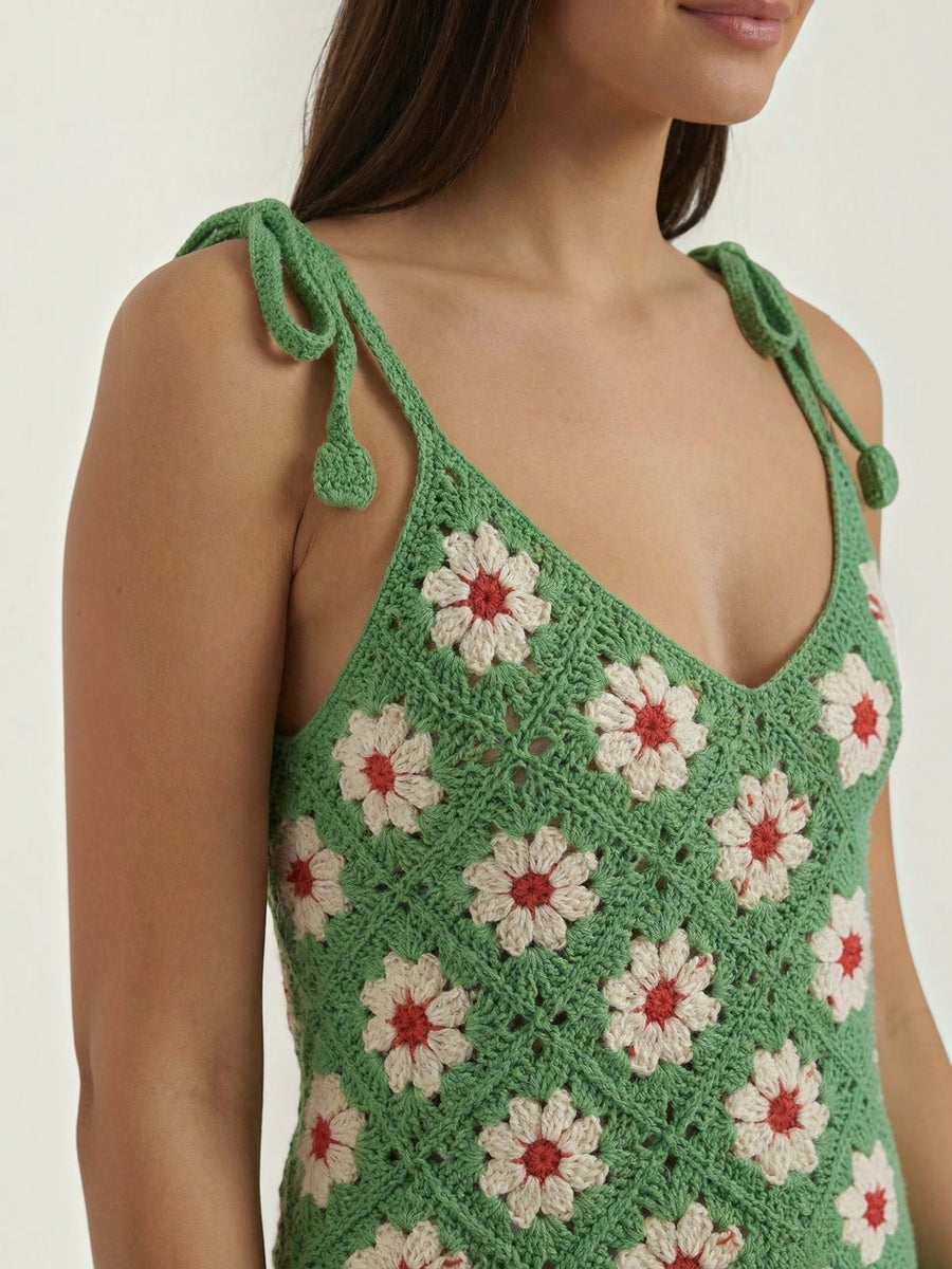 Gretchen Floral Crochet Cami Top
