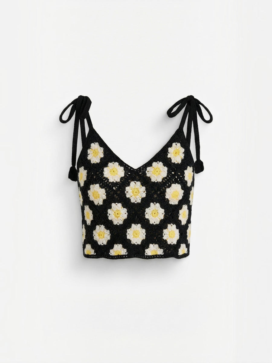 Gretchen Floral Crochet Cami Top