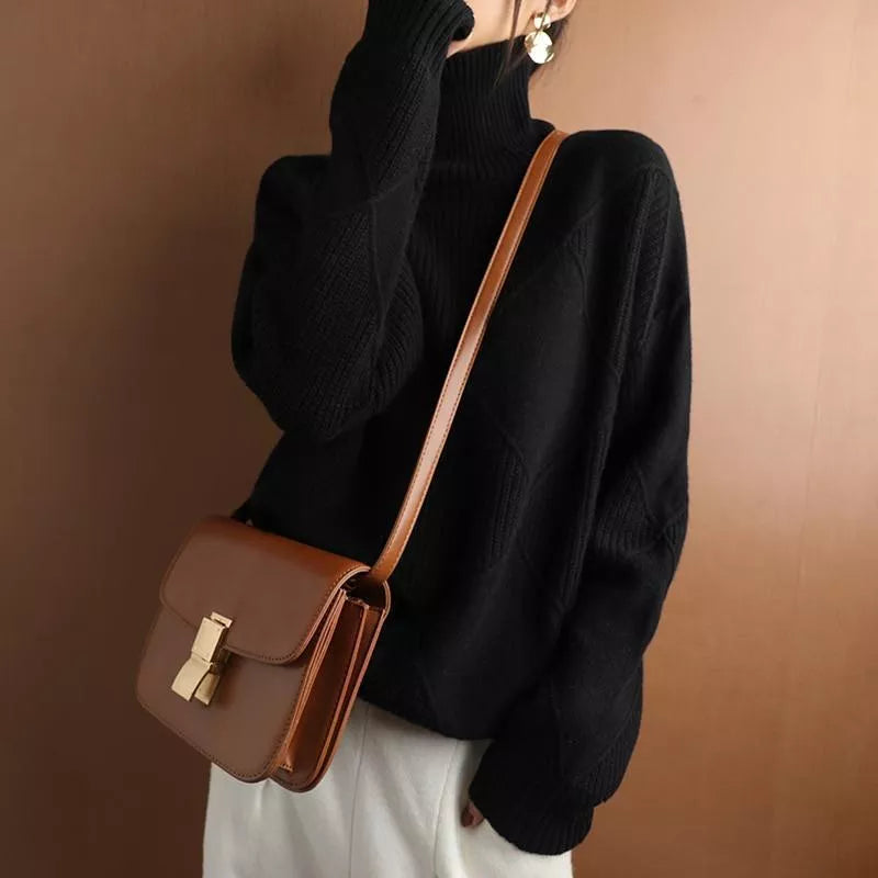 Raphaela Cashmere Turtleneck Sweater