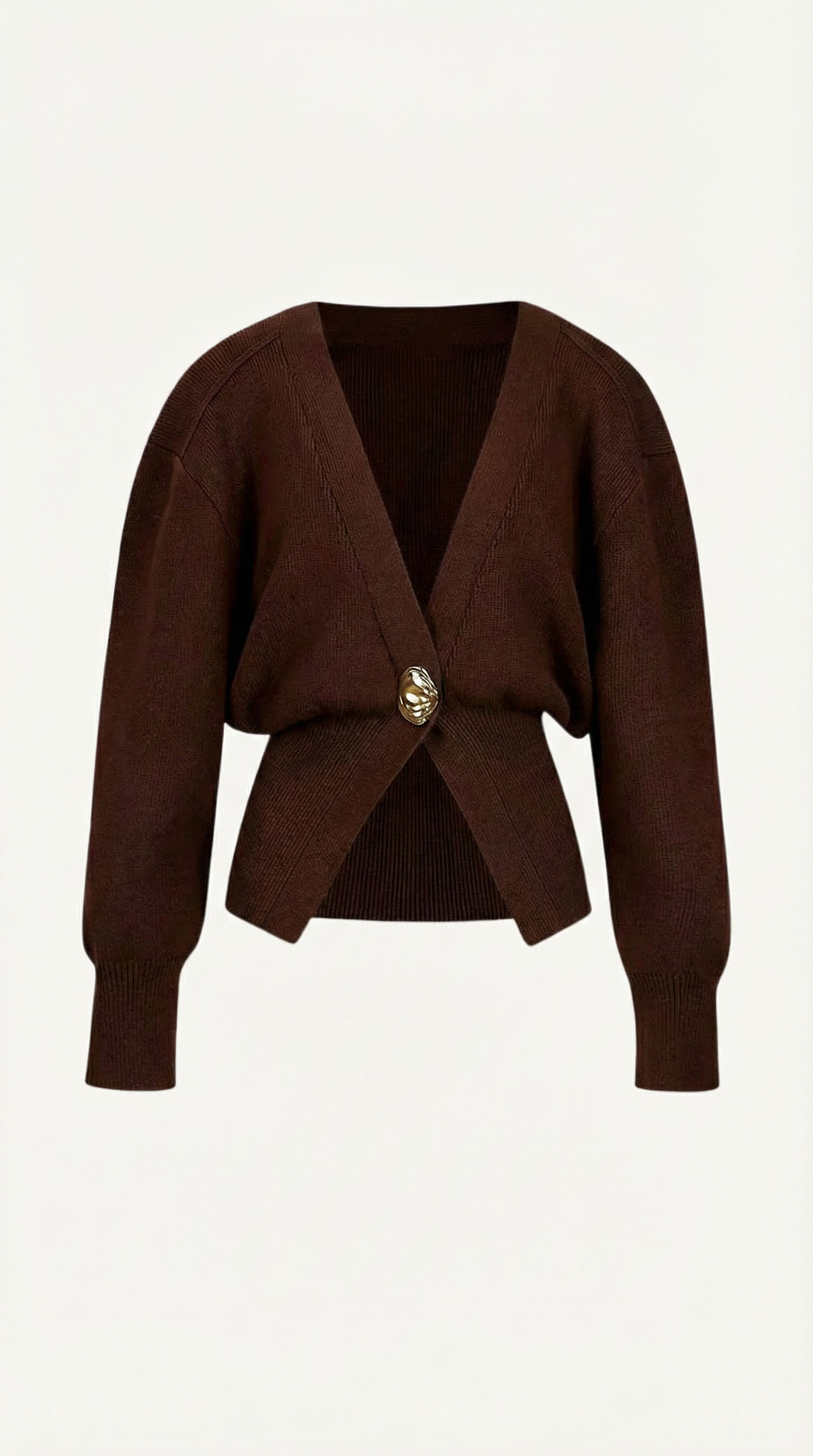 Christine Chic Deep-V Statement Cardigan